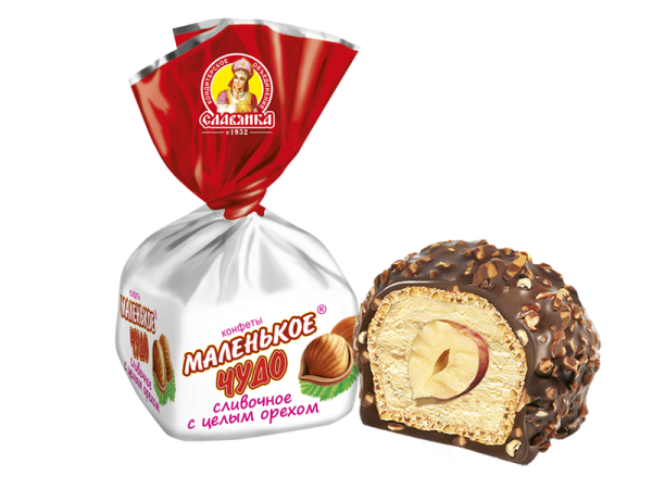 Candy Malenkoe Chudo W/Cream & Hazelnut (Slavyanka)