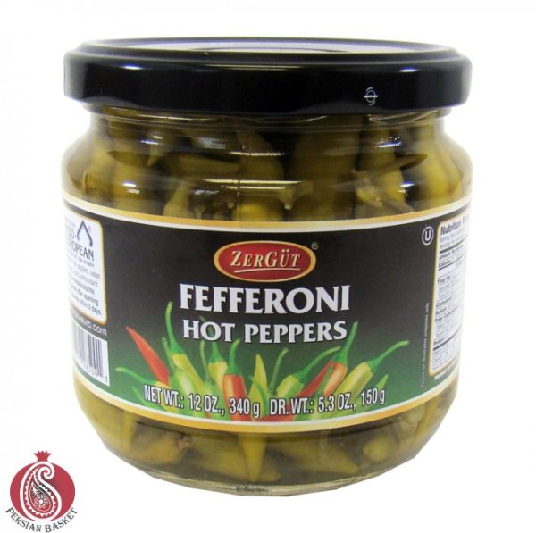Fefferoni Hot Peppers 12oz (Zergut)