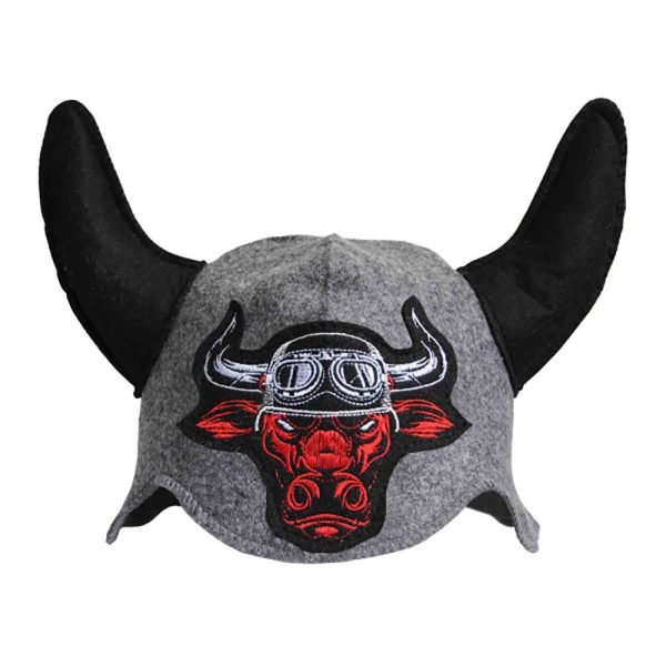 Biker Bull Viking Sauna Hat