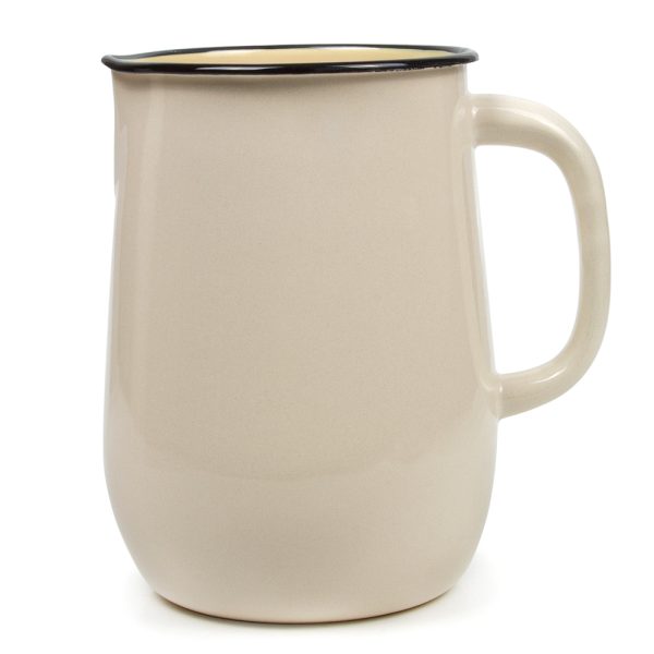 Beige Enamelware Jug